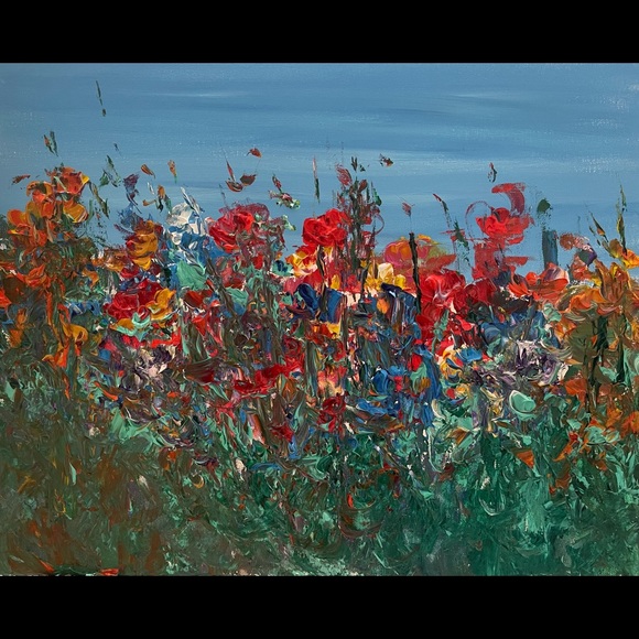 jojo arts Other - “BURSTING WITH COLOR” ORIGINAL ACRYLIC PAINTING